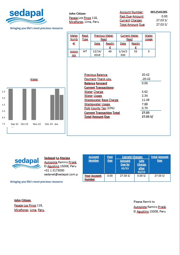  Minol USA business utility bill 
